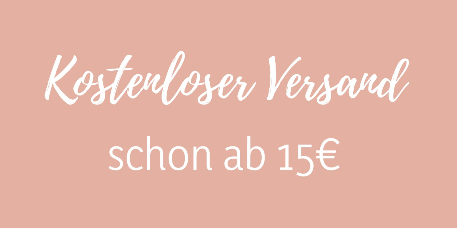 Sweet Poppet kostenloser Versand ab 15€ Banner