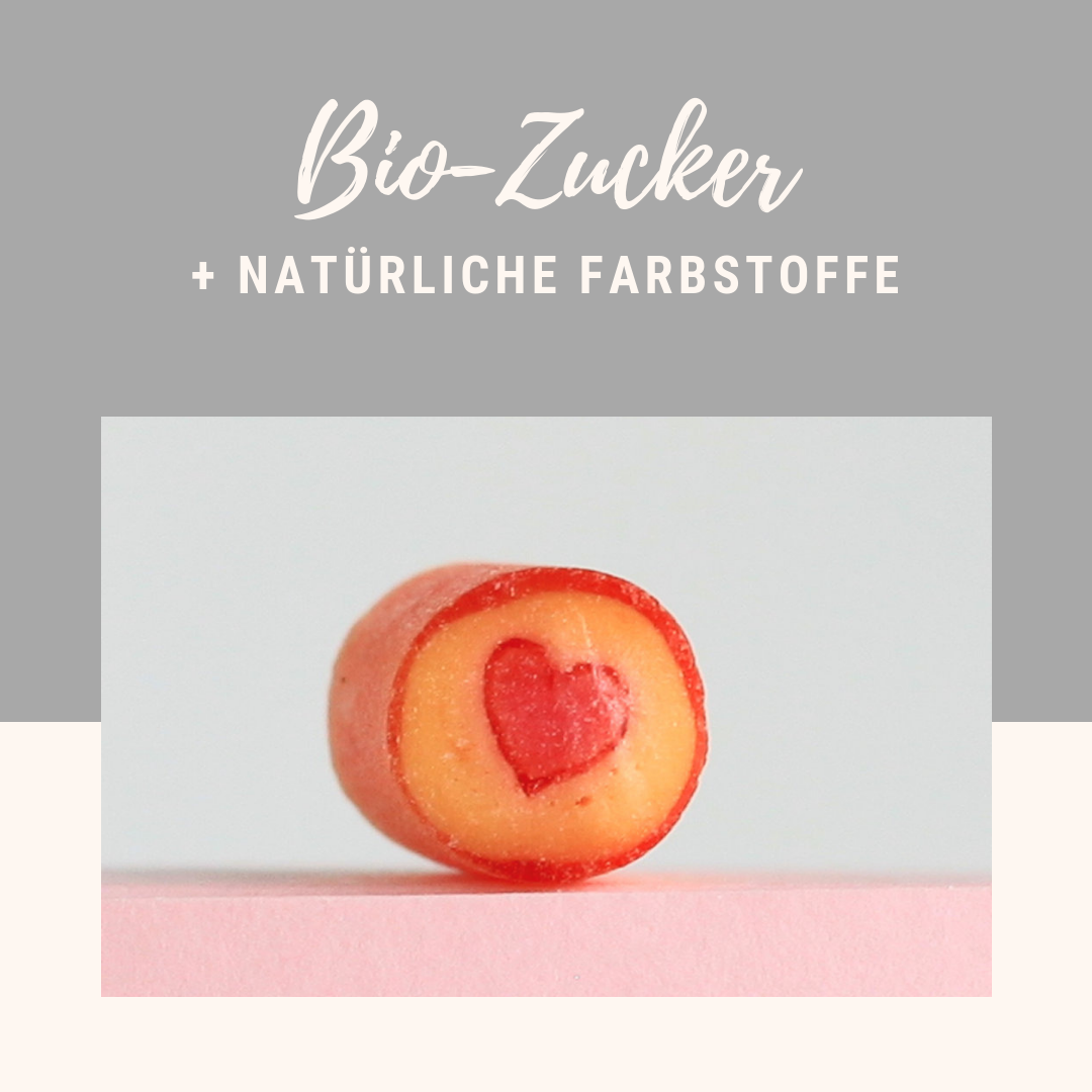Sweet Poppet mit Bio-Zucker hergestellt