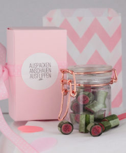 Geschenkidee Bonbonglas Wassermelonenbonbons