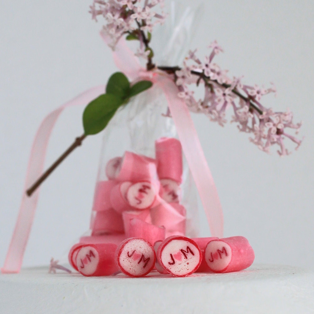 Individuelle Bonbons als Hochzeits-Gastgeschenk