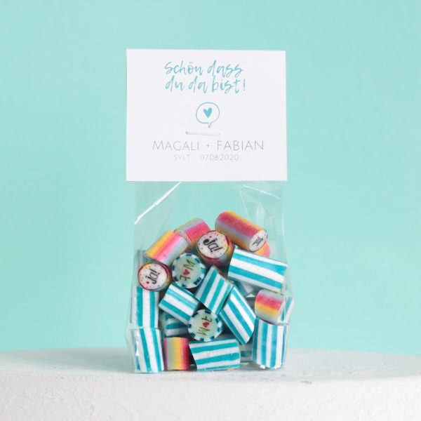 Hochzeits-Gastgeschenk Buchstaben